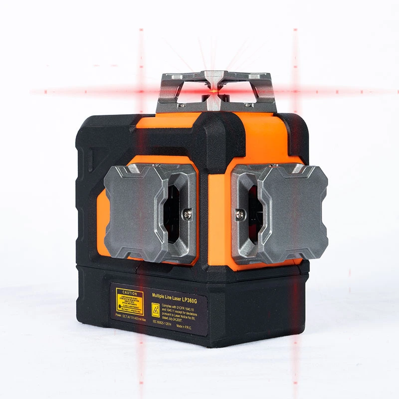 3D rdeča nivo laserja