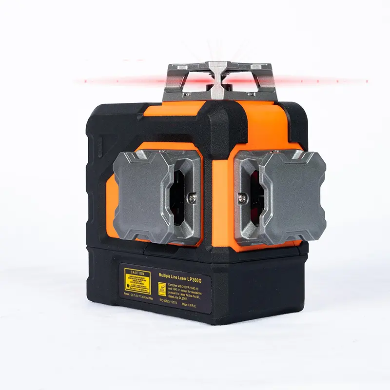 3x360 ° Rdeča laserska raven